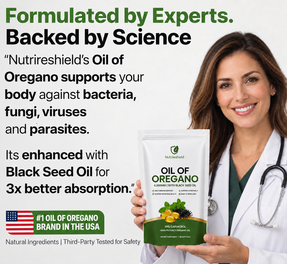 NutriOil — Oregano & Black Seed Oil | Digestive Comfort Softgels