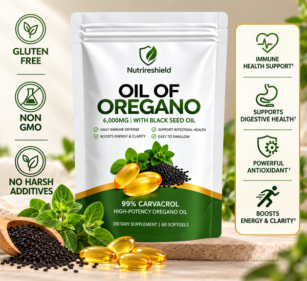 NutriOil — Oregano & Black Seed Oil | Digestive Comfort Softgels